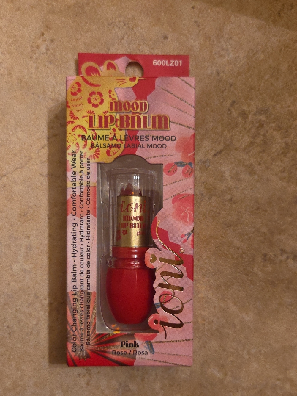 Ioni Mood Lip Balm in Pink - Color-Changing Hydrating Balm